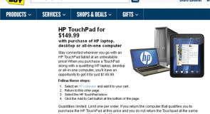 HP TouchPad يعود من جديد لمتجر Best Buy بسعر 150 دولار فقط